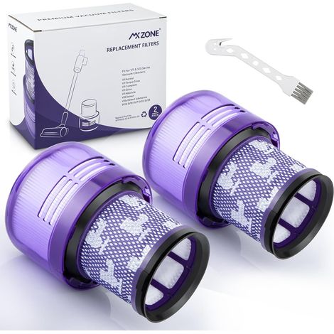 V15 Filter für Dyson, 2 Stück Filter für Dyson V11 Absolute, Ersatzfilter V15 SV14 SV17 SV22 Animal Detect Extra Pro Detect Torque Drive Staubsauger Ersatzfilter, Ersetzen Sie DY-970013-02
