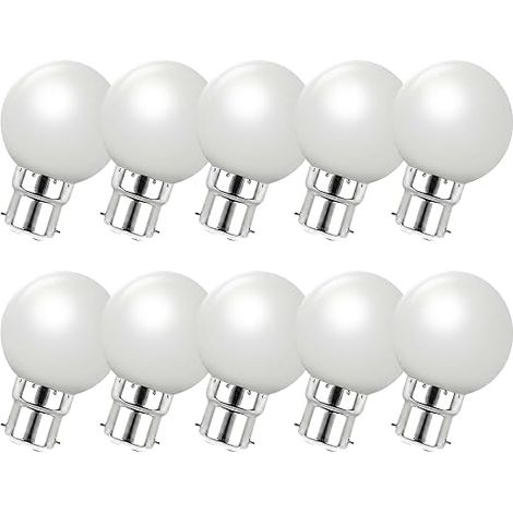 Ampoules à baïonnette B22 2W 20W LED Golfball BC Party Small mini blanc chaud (1/5)