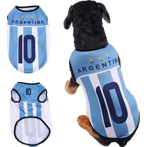 Maillot pour chien : Vêtements de football respirants 5XL pour les amoureux des animaux - Vêtements de football légers pour les fans de chiens (1/5)