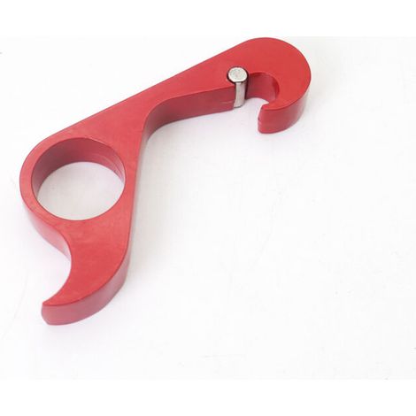 Ouvre-bouteille d'extérieur à une main, rouge, 8,94,21,2 cm, ouvre-bouteille magnétique en métal, ouvre-bouteille portable. (1/5)