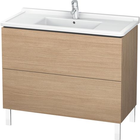Mobile Vanity Duravit L-Cube verticale, 2 cassetti, 1020mm, per Starck 3, colorazione: Rovere europeo Decorazione quercia - LC661005252 (1/4)
