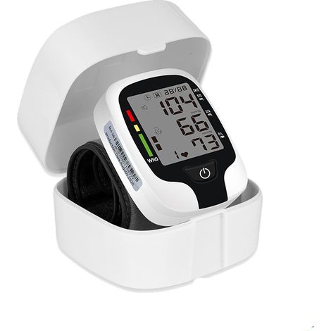 Tensiomètre électronique de type poignet pour usage domestique, mesure entièrement automatique de la pression artérielle de type poignet, instrument de mesure de diffusion vocale (1/4)