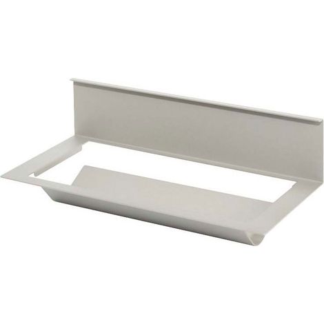 Dérouleur simple pour crédence de cuisine - mosaiq - Décor : Gris titane - Largeur : 350 mm - Profondeur : 155 mm - Hauteur : 120 mm - Matériau : Aluminium - KESSEBOHMER (1/2)