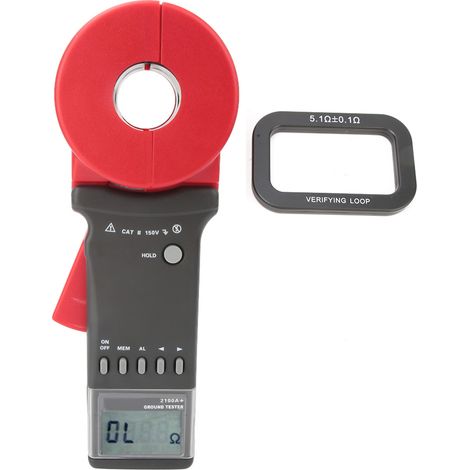 Testeur de résistance numérique, compteur de terre au sol stable et fiable à faible consommation d'énergie portable durable pour l'industrie domestique en intérieur (1/5)