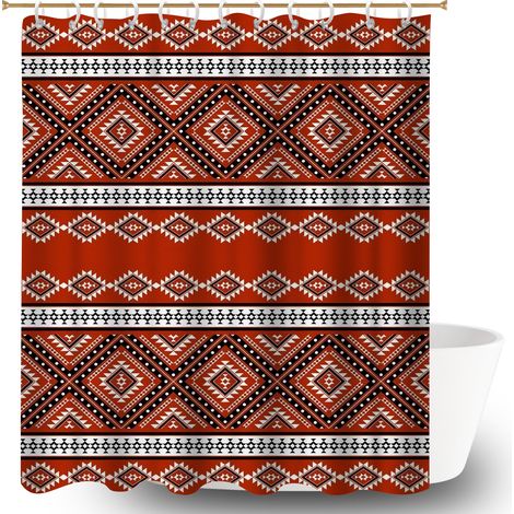 Voile de douche polyester 180x180 lavable rideau étanche pour adapté aux animaux domestiques (1/5)