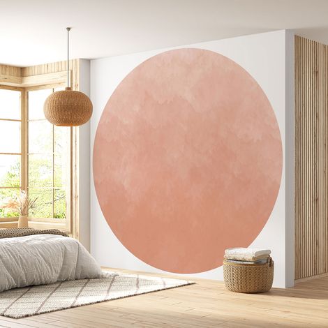 Papier peint rond / cercle - Couleur Tendance - 668 - Diamètre 30 cm (1/4)