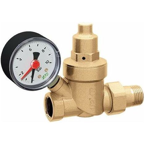Réducteur de pression 1/2" Far Rubinetterie 2864-2865-2866-2867 avec mano - laiton (1/2)