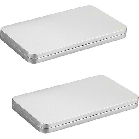 Lot de 2 boîtes de rangement pour espèces en métal robuste – Solution pratique et sécurisée pour la gestion de l'argent (1/5)