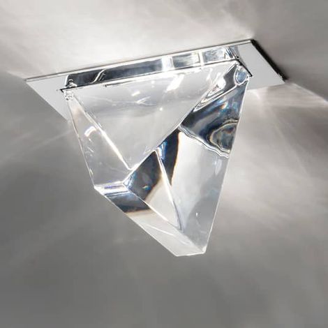 [NEUWERTIG] B-Ware Fabbian Tripla Led Deckeneinbauleuchte Deckenlampe Led Lampe Leuchte Alu