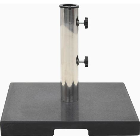 Pied de parasol Socle de parasol - Granite 20 kg Carré Noir BV707730 - BonneVie (1/5)