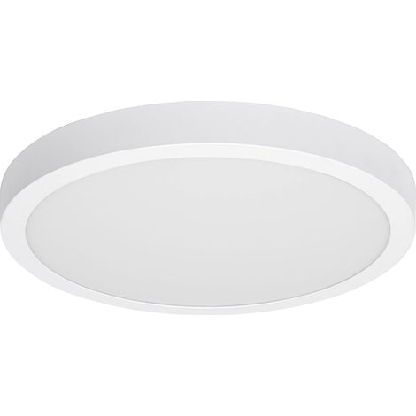 LED SPOT SURFACE Ø 40cm, spot encastré au plafond pour l'intérieur, dimmable, 22W, température de couleur 3000-6500K, 1800 lumen, design plat et moderne, ampoule incluse, rond, blanc (1/5)