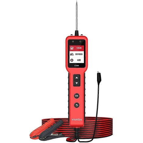 Testeur de circuit électrique automobile YAWOA 2025 CT200 (12 V/24 V) avec câble (1/5)