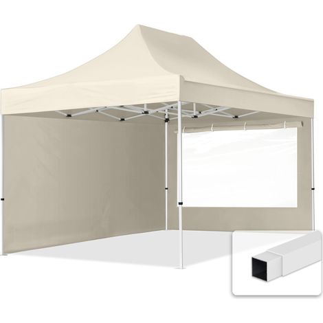 Toolport – Tente pliante 3x4,5 m en acier – Résistante aux UV – Montage rapide – Bâche en polyester épais – Pour événements et réceptions