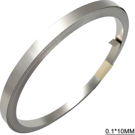 Bande d'acier nickelé pour batterie Li-ion 18650 (10 m), connecteur en ruban d'acier nickelé, soudeuses par points (0,1 x 10 mm) (1/3)