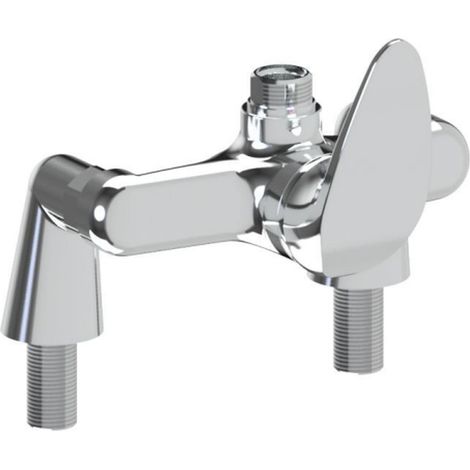 Miscelatore a parete con leva corta in ottone finitura cromata - Idral 09485 (1/5)