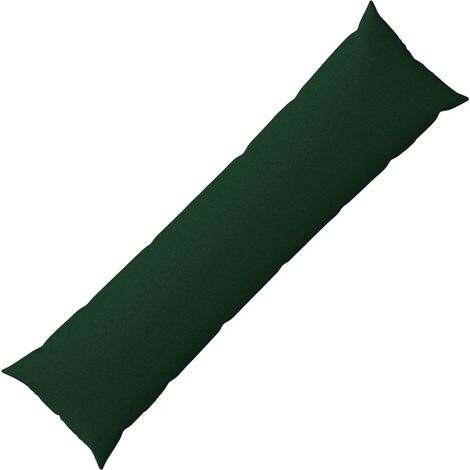 Housse de coussin HEERLEN Vert foncé 40 x 145 cm Tissu vidaXL (1/5)