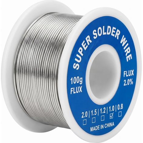 Étain à Souder 1mm Fil de Soudure Noyau de Colophane Soudure Électronique Réparation Circuits Imprimés Composants Électriques (1/5)