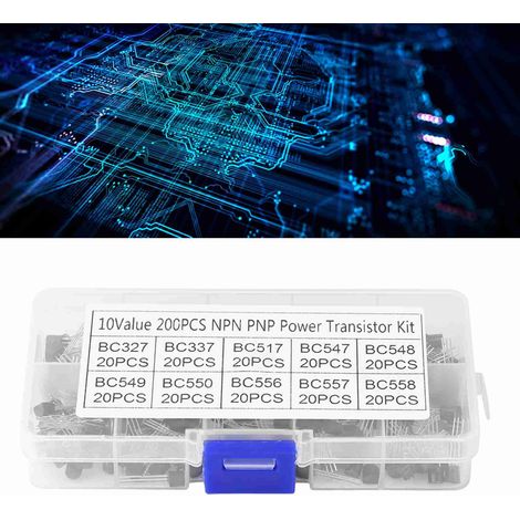 200 boîtes d'échantillons de 10 types de transistors traversants (1/5)