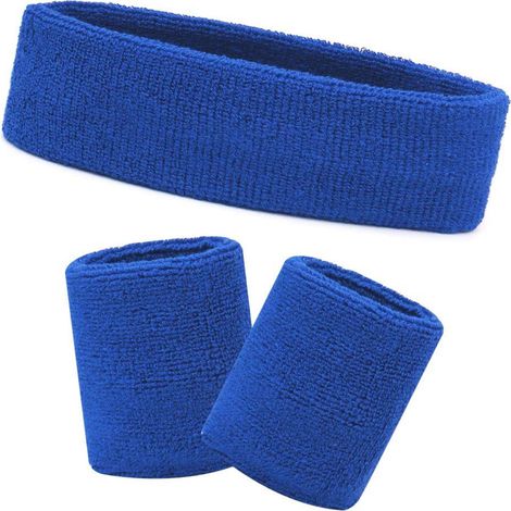 Sweatband - Bande Pour Le Front Et Bracelets Sport - Maille Aérée Anti-dérapante - Pour Activités Intenses - Lot De 3 (1/5)
