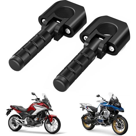 Repose Pieds Moto Cale Pieds Universels Crash Bar 22-32mm pour Adventure ADV (1/5)