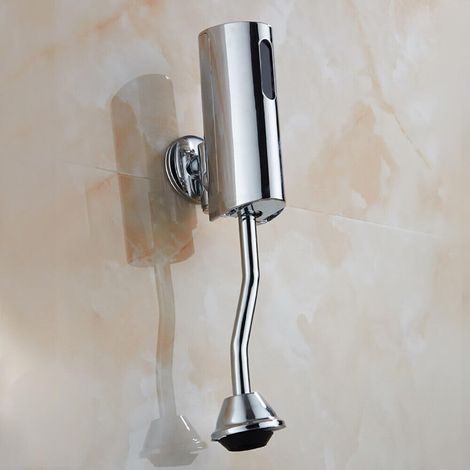 Urinal Spülventile Automatischer Sensor Urinal Spüler Spülventil G1/2" Wandmontage Infrarot Urinale Toilettenventil,Einstellung des Erfassungsabstands