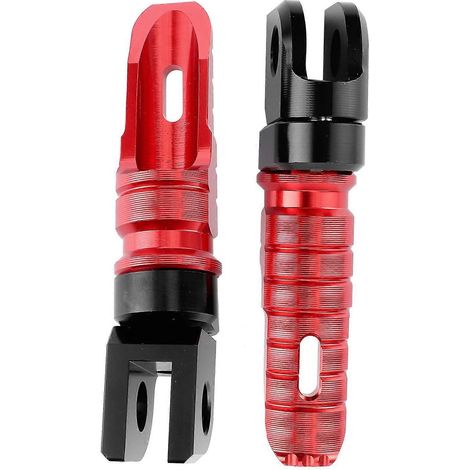 Paar vordere Fußrasten aus Aluminiumlegierung, passend für Kawasaki Ninja Z125 PRO, Z250/SL, Z400, Z900, Rot