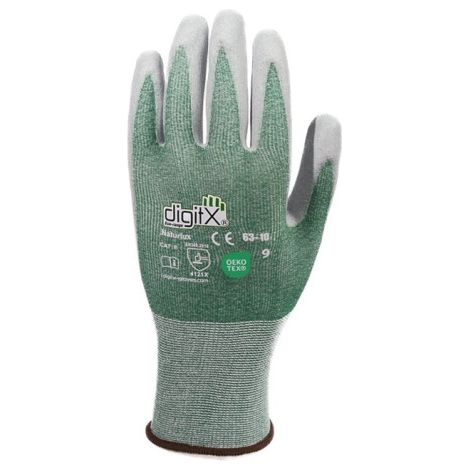 Guante RPET + Nitrile recycled, GRS +50% NATURLUX 10 Gris (1/2)