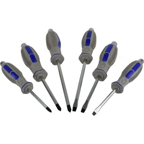 Destornilladores CRV para cerrajería, 6 unidades, geko/blister/ (24/25) (1/4)