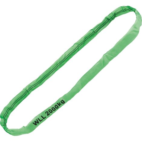 Gr .3 Meter RUNDSCHLINGE, WLL 2000 kg, GRÜN grün roundsling, WLL 2000 kg, GREEN (1/2)