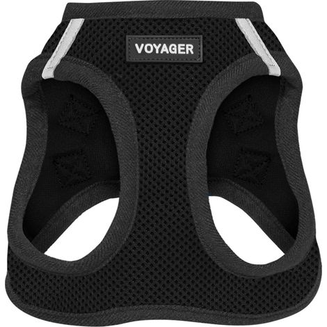 Voyager Step-In Air Hundegeschirr by Best Pet Supplies - All Weather Mesh Step in Vest Harness für kleine und mittlere Hunde, Schwarz, size XS - Brust 33-37 cm