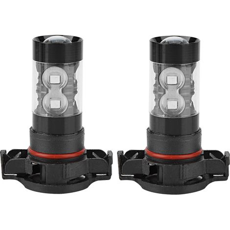 Set mit 2 blauen LED-Lampen, 50 W und 6500 K, für zusätzliche Nebelscheinwerfer am Auto - AquaForge