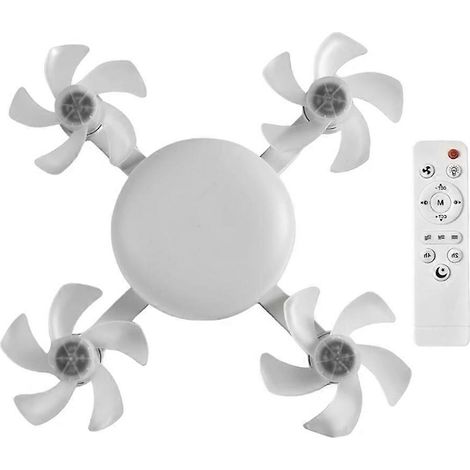 Plafonnier LED E27 avec variateur et télécommande, 60 W, en forme de drone. (1/5)