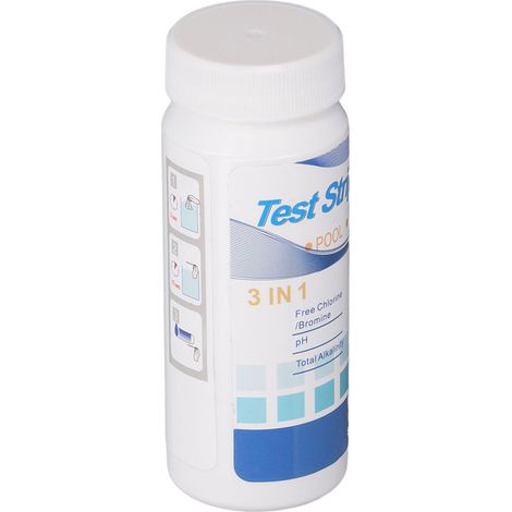 200 bandelettes de test pH pour aquarium, piscine, chlore, alcalinité, brome, dureté, papier tournesol 3 en 1 (1/5)