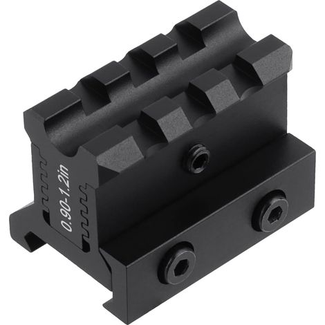 Adaptateur de Montage de portée Optique réglable pour Montage sur Colonne Montante pour Rails de 20 mm 0,9-1,2" de Hauteur 3 Fentes Accessoires de Montage légers (1/5)