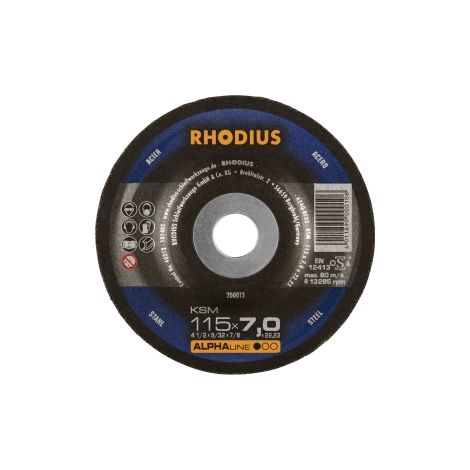 Schleifscheibe 115x7x22 mm 25 Stück Rhodius