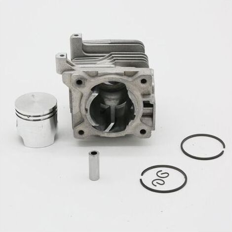 Kit de piston cylindrique de 34 mm pour débroussailleuses, tailles-haies et souffleurs FS38/FS45/FS55 – Pièces métalliques haute résistance (1/4)