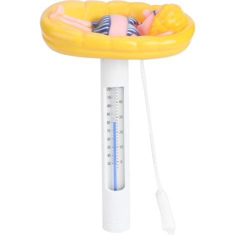 Thermomètre flottant piscine forme cartoon mignonne avec affichage °C/°F en silicone et ABS (1/4)