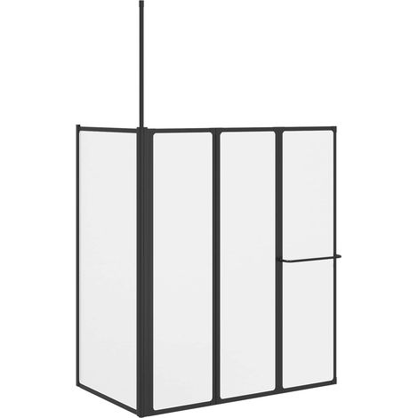 Mampara de ducha 120 x 70 x 137 cm Aluminio vidaXL