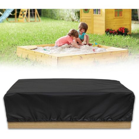 Sandkasten Abdeckung 155x155x20cm, wetterfest & reißfest, Oxford Stoff, mit Gummizug (1/5)