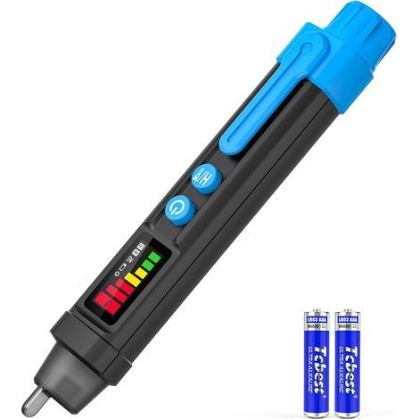 Spannungsprüfer, Dual-Skala 12–1000 V / 48–1000 V, berührungsloser Spannungsprüfer, Spannungsanzeigestift mit NCV, Trenndetektor mit Taschenlampe und akustischem Alarm (1/5)