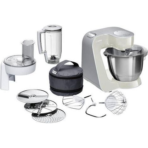 BOSCH MUM58L20 - ROBOT DE COCINA (1000 W, ACERO INOXIDABLE), COLOR GRIS (1/4)