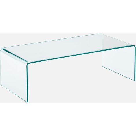 Mesa de centro rectangular de vidrio templado (1/5)