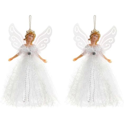 Pendentif statue de Noël, statue d'ange volant féerique de Noël --- (1/5)