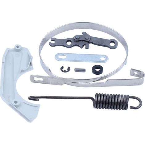 Kit de réparation du ressort du frein à bande compatible avec Stihl MS180 MS170 018 017 pour pièces de tronçonneuse, cache-poussière du frein de chaîne, kit de réparation du frein à bande (1/5)