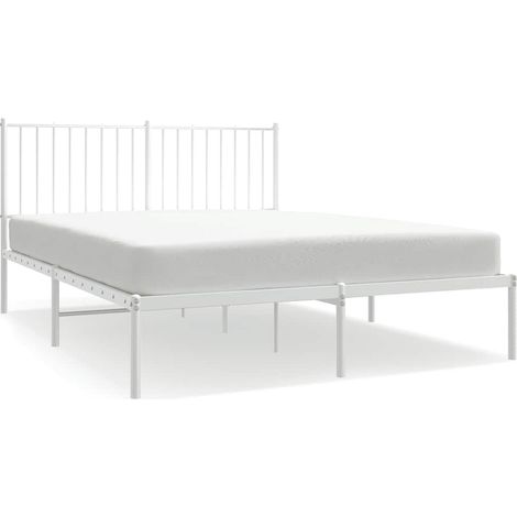 Maison Exclusive - Giroletto con Testiera Metallo Bianco 140x200 cm