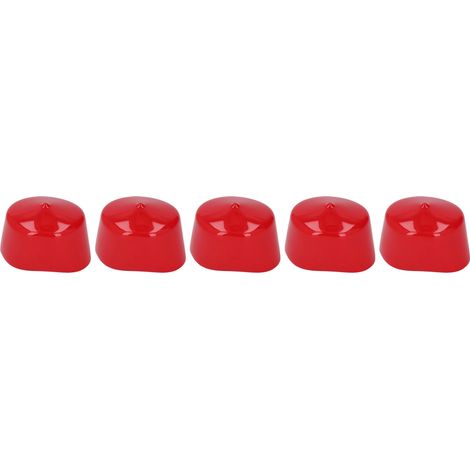 5 PVC-Gewindekappen Ø 60 mm, feuer- und korrosionsbeständig, flexible Schutzkappen für Schrauben, 5er-Packung (1/5)
