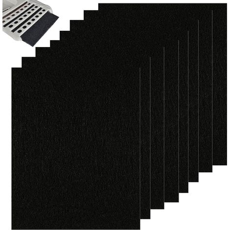 Lot de 8 filtres de rechange pour bac à litière prédécoupés pour Van Ness, filtres à odeur de carbone pour filtre à air Pureness F6 Zeloite (1/5)