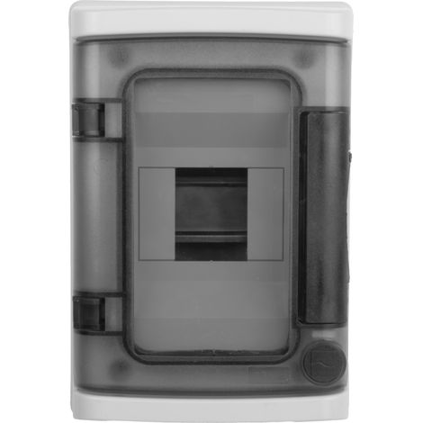 Cuadro de distribución de superficie con alto grado de protección IP65, puerta transparente de 4 módulos, 940,04 M-L 1x4 (1/5)