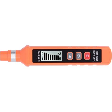 Détecteur de fuites de gaz avec alarme sonore, visuelle et vibratoire, écran LCD sensible, portable, pour usage domestique et commercial. (1/5)