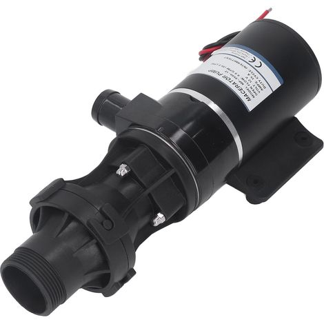 Pompe à eaux usées auto-amorçante et silencieuse pour camping-car, bateau, toilettes et exploitation agricole (12 V CC). (1/5)